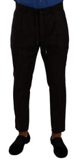 Dolce & Gabbana Bordeaux Herren Skinny Wollhose