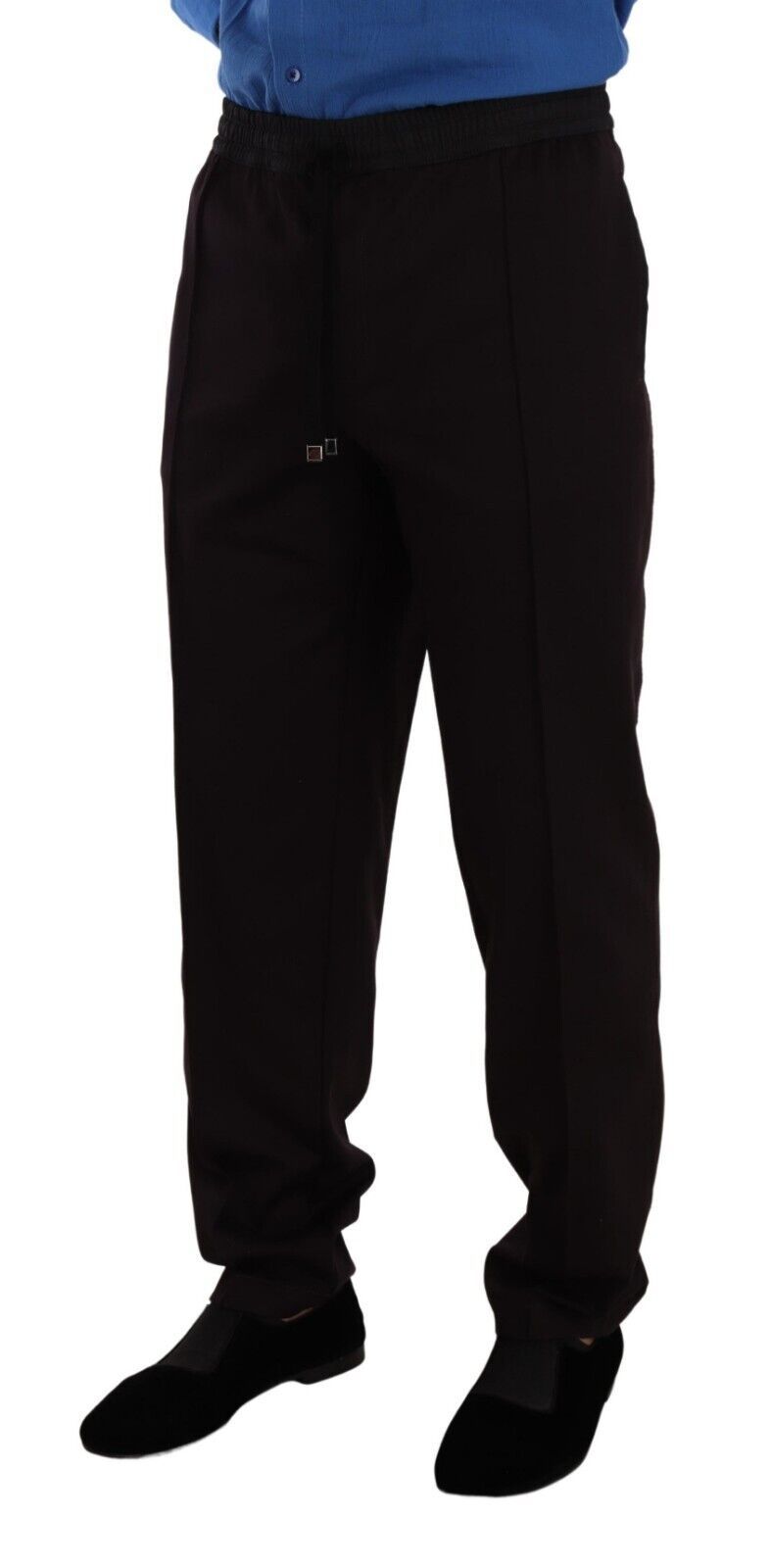 Dolce & Gabbana Bordeauxfarbene Skinny-Hose aus Baumwolle für Herren