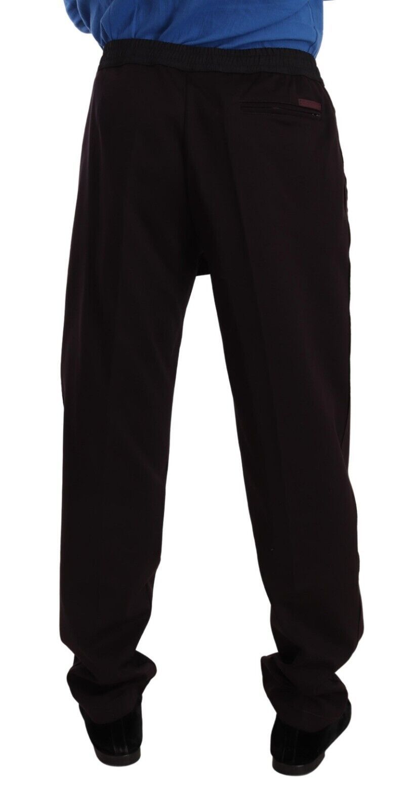 Dolce & Gabbana Bordeauxfarbene Skinny-Hose aus Baumwolle für Herren