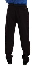 Dolce & Gabbana Bordeauxfarbene Skinny-Hose aus Baumwolle für Herren
