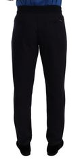 Dolce & Gabbana Blauwe Katoenen Stretch Joggingbroek