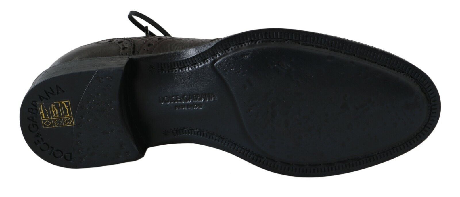 Dolce & Gabbana Braune Wingtip Derby Lederschuhe