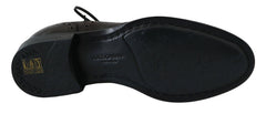 Dolce & Gabbana Braune Wingtip Derby Lederschuhe