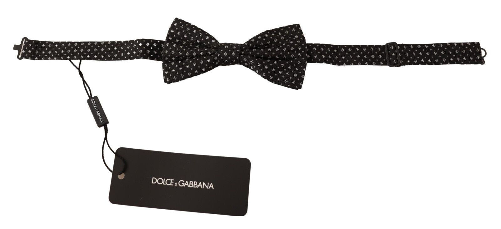 Dolce & Gabbana Zwart 100% Zijden Verstelbare Papillon Vlinderdas