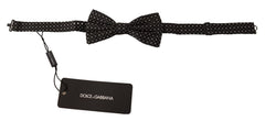 Dolce & Gabbana Zwart 100% Zijden Verstelbare Papillon Vlinderdas
