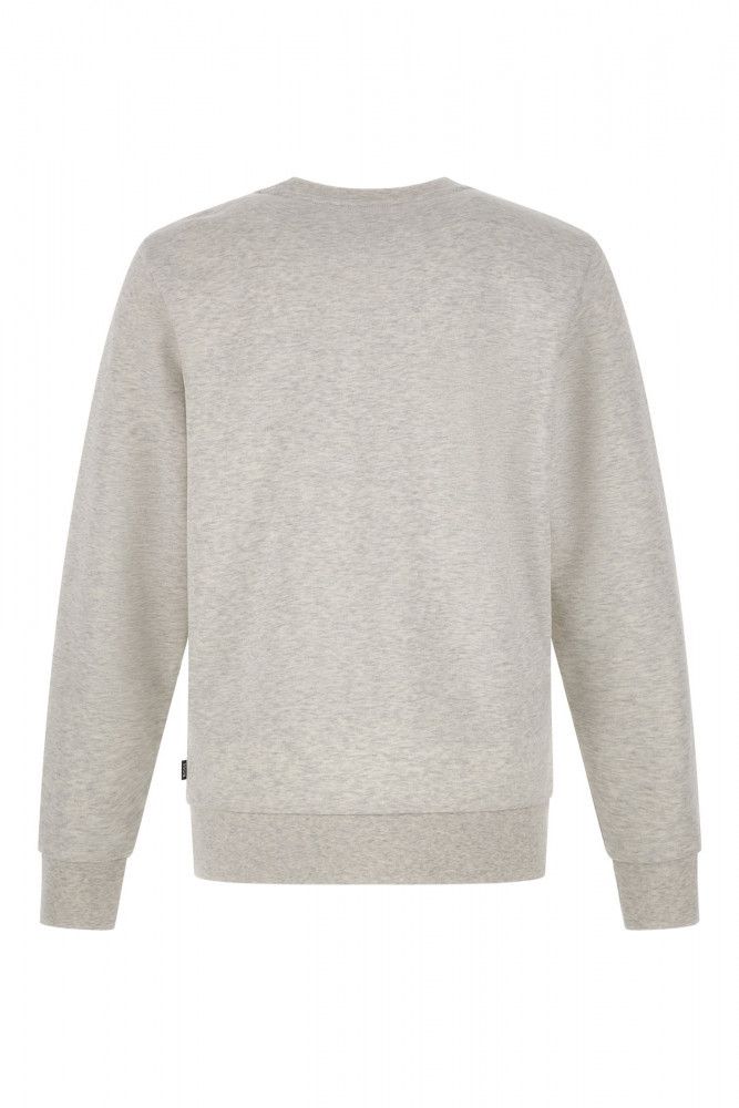 Hugo Boss Grau Baumwolle Logo Details Sweatshirt