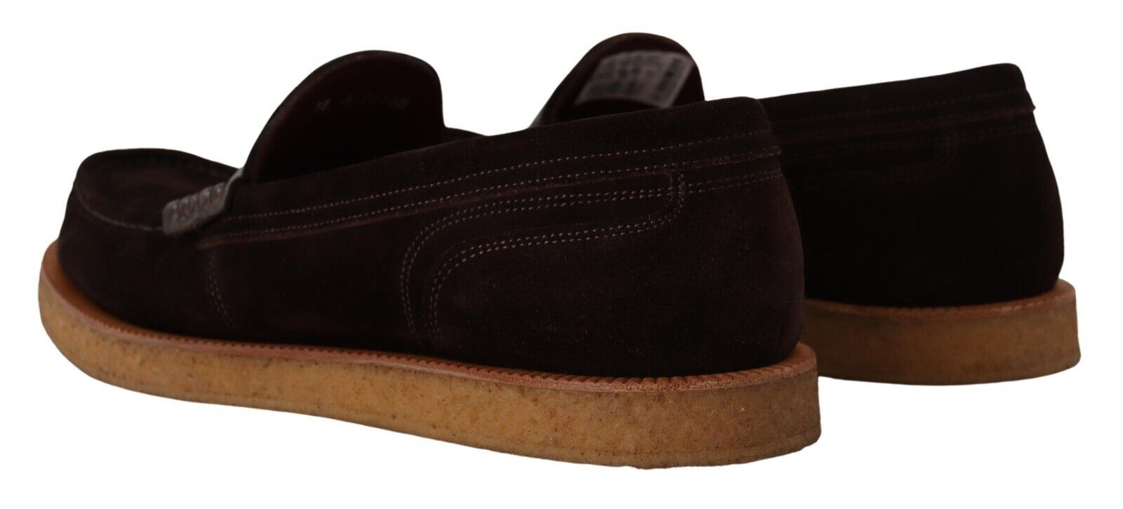 Dolce & Gabbana Braune Wildleder Slipper Mokassins