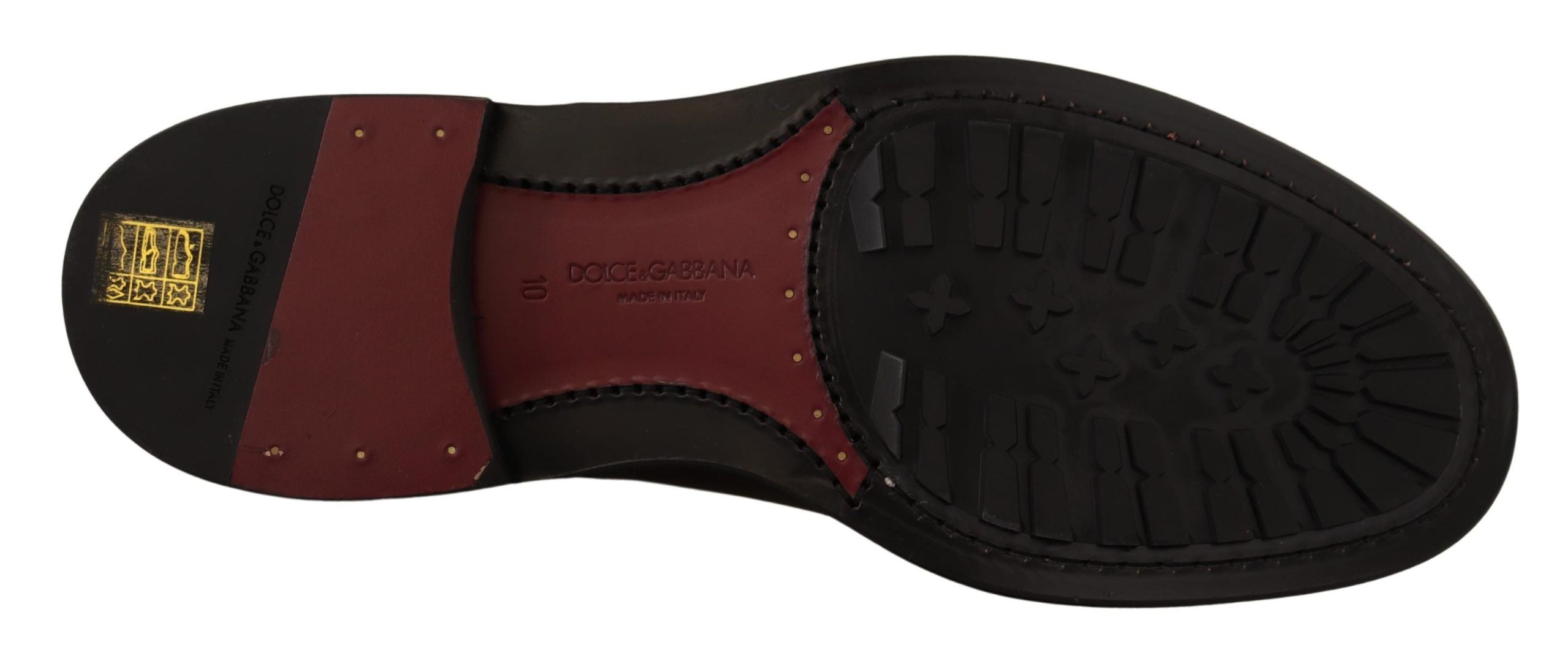 Dolce & Gabbana Formelle Budapester Oxford Schuhe aus Lila Leder