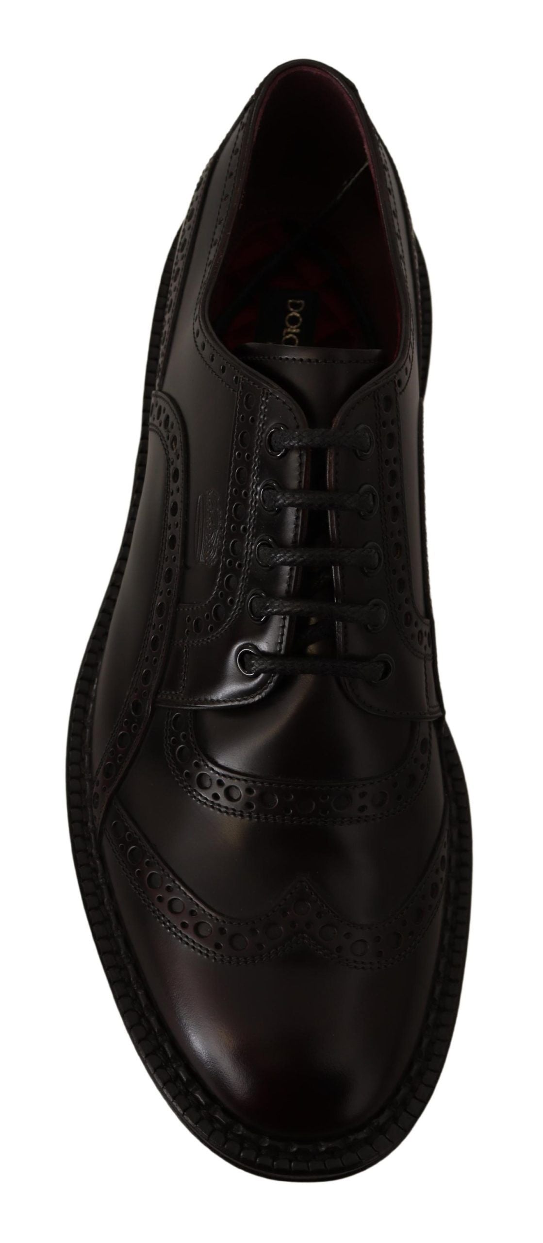 Dolce & Gabbana Formelle Budapester Oxford Schuhe aus Lila Leder