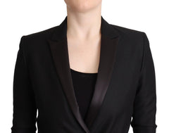 Costume National Zwart Jasje met Lange Mouwen en Dubbele Rij Knopen