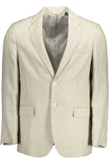 Gant beige linnen blazerjack