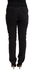 CYCLE Schwarze Distressed Low Waist Slim Fit Jeans aus Baumwolle