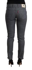 Levi's Grijze Katoenen Lage Taille Skinny Denim Jeans
