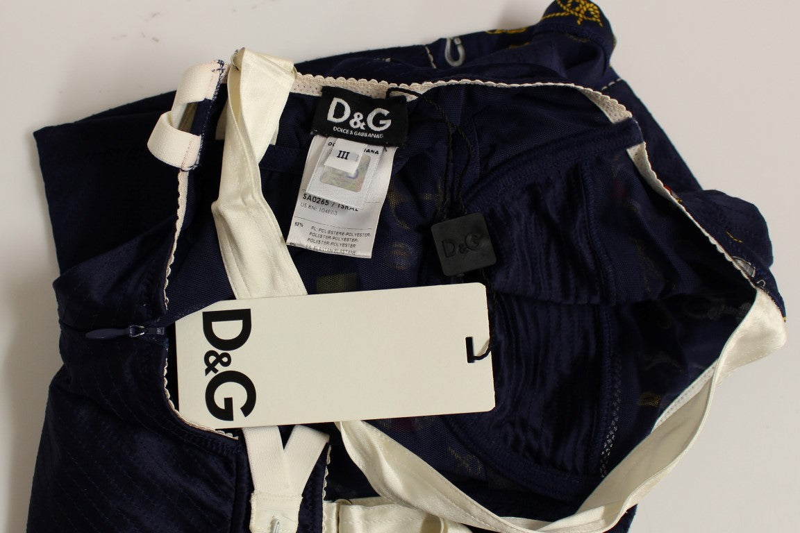 Dolce & Gabbana Tanktop mit blauem Seemannsmotiv