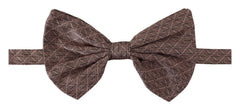Dolce & Gabbana Grauer Fliege mit Fantasy-Print und verstellbarem Halsband