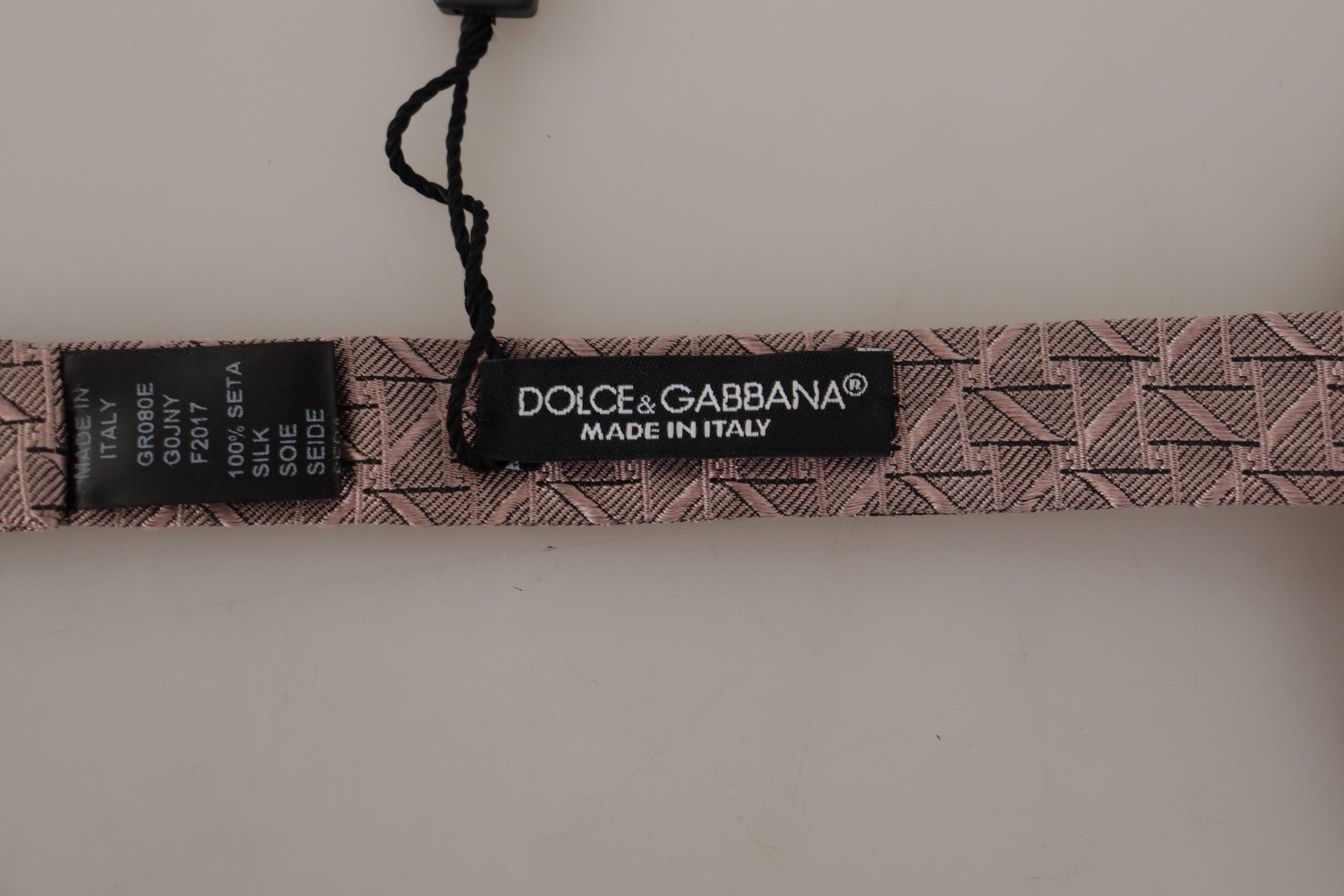 Dolce & Gabbana Grauer Fliege mit Fantasy-Print und verstellbarem Halsband