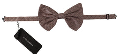 Dolce & Gabbana Grauer Fliege mit Fantasy-Print und verstellbarem Halsband