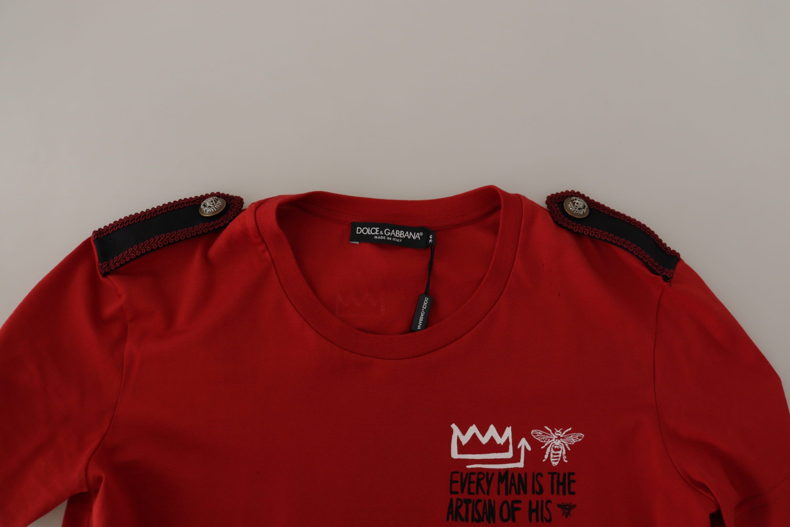 Dolce & Gabbana Rotes Amor Vincit Omnia Rundhals-T-Shirt