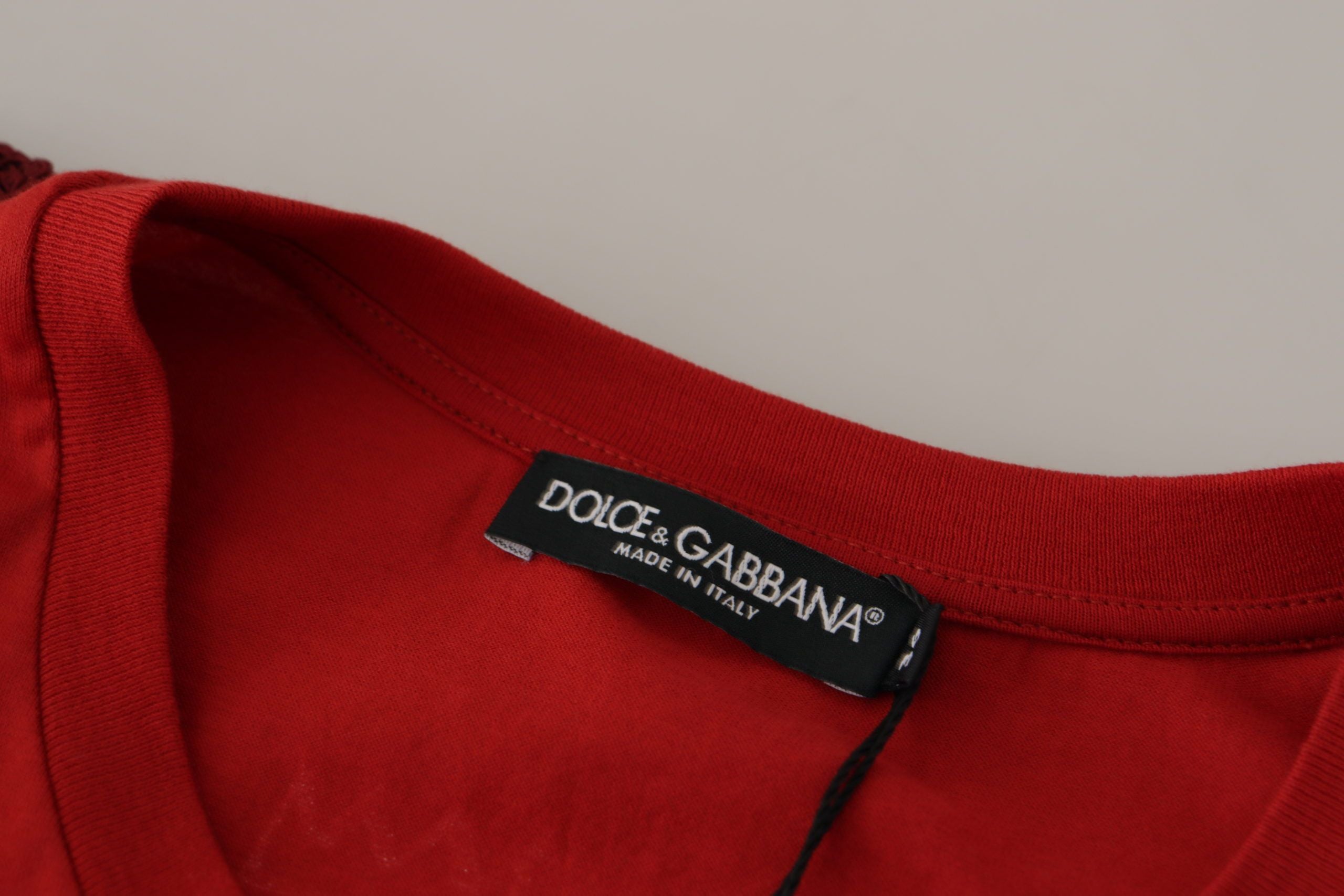Dolce & Gabbana Rotes Amor Vincit Omnia Rundhals-T-Shirt