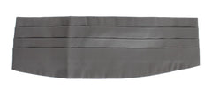 Dolce & Gabbana Grijze Tailleband Zijden Cummerbund