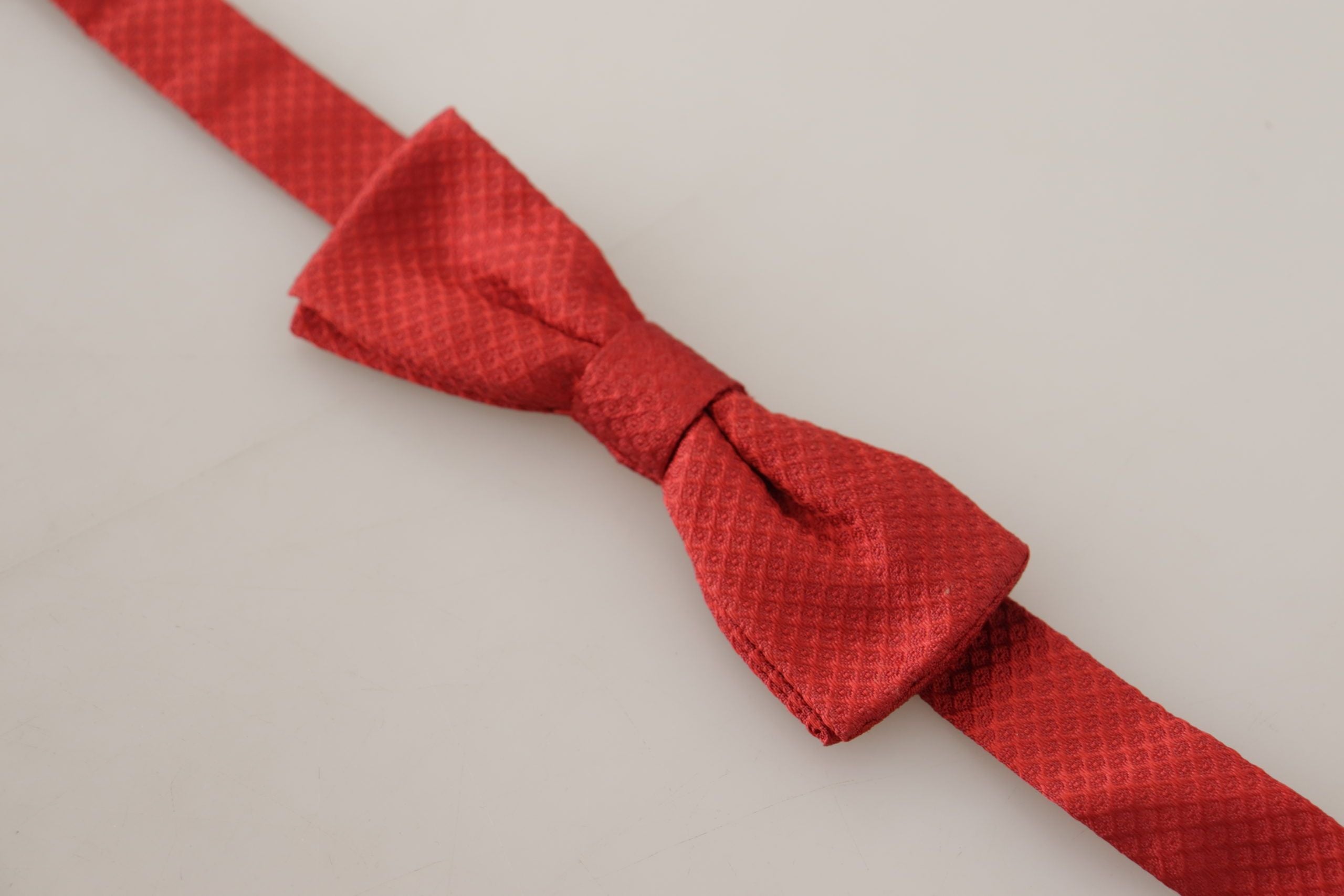 Dolce & Gabbana Rote verstellbare Papillon-Krawatte aus 100 % Seide
