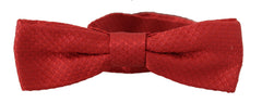 Dolce & Gabbana Rote verstellbare Papillon-Krawatte aus 100 % Seide