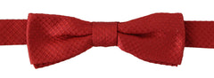 Dolce & Gabbana Rote verstellbare Papillon-Krawatte aus 100 % Seide