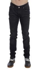 Acht Grijze Katoen Stretch Slim Fit Jeans