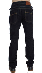 Eight Blue Cotton Regular Straight Fit Jeans