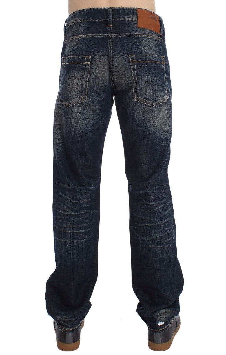 Blaue Acht "Blue Wash" Straight Fit Low Waist Jeans