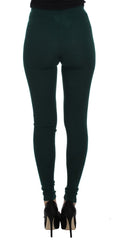 Dolce & Gabbana Groene Kasjmier Stretch Broek