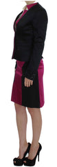 Exte Black Pink Tweedelig Pak Rok & Blazer