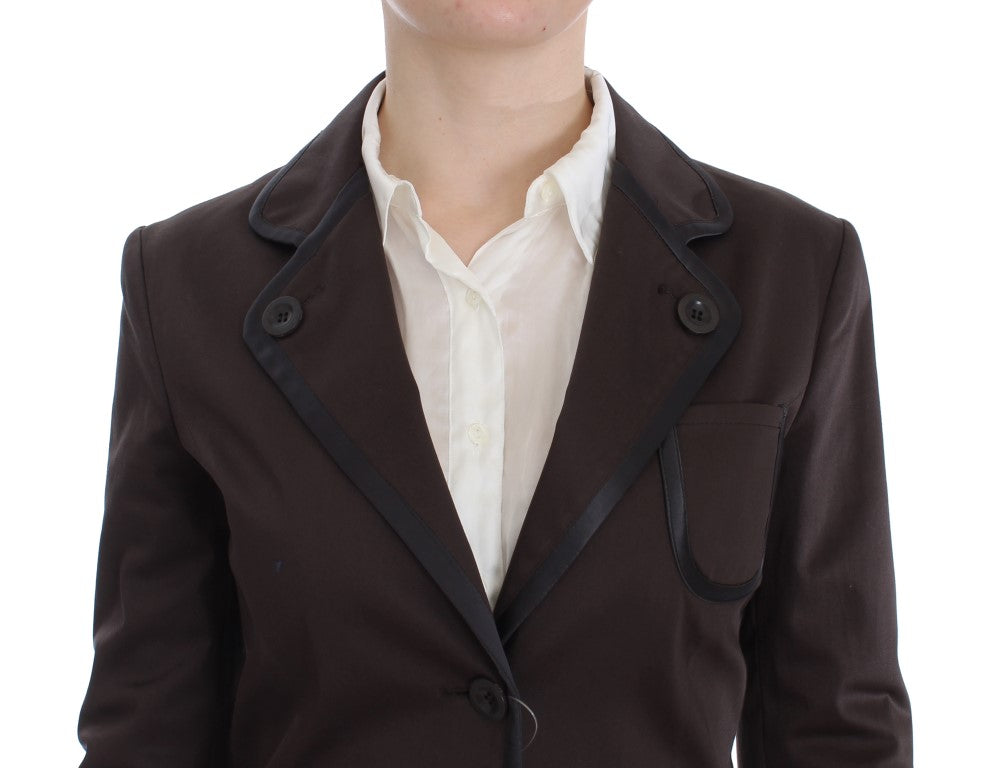 Exte Brown Stretch Twee Knopen Pak