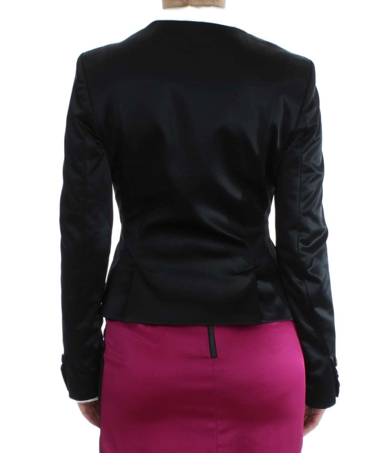 Exte Black Pink Stretch Blazer Jacke