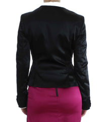 Exte Black Pink Stretch Blazer Jacke