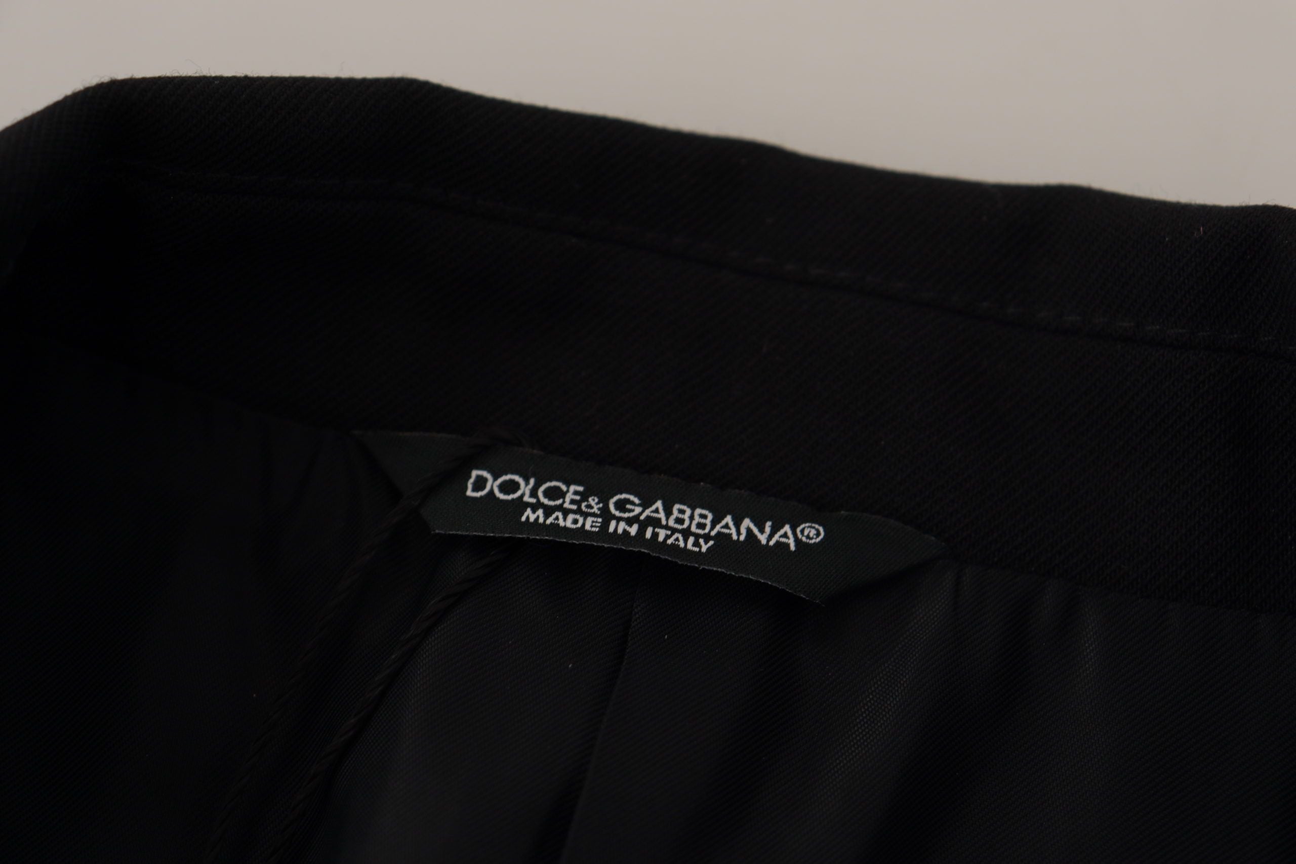 Dolce & Gabbana Zwarte Double-Breasted Jas Blazer Jack