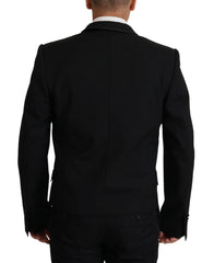 Dolce & Gabbana Zwarte Double-Breasted Jas Blazer Jack