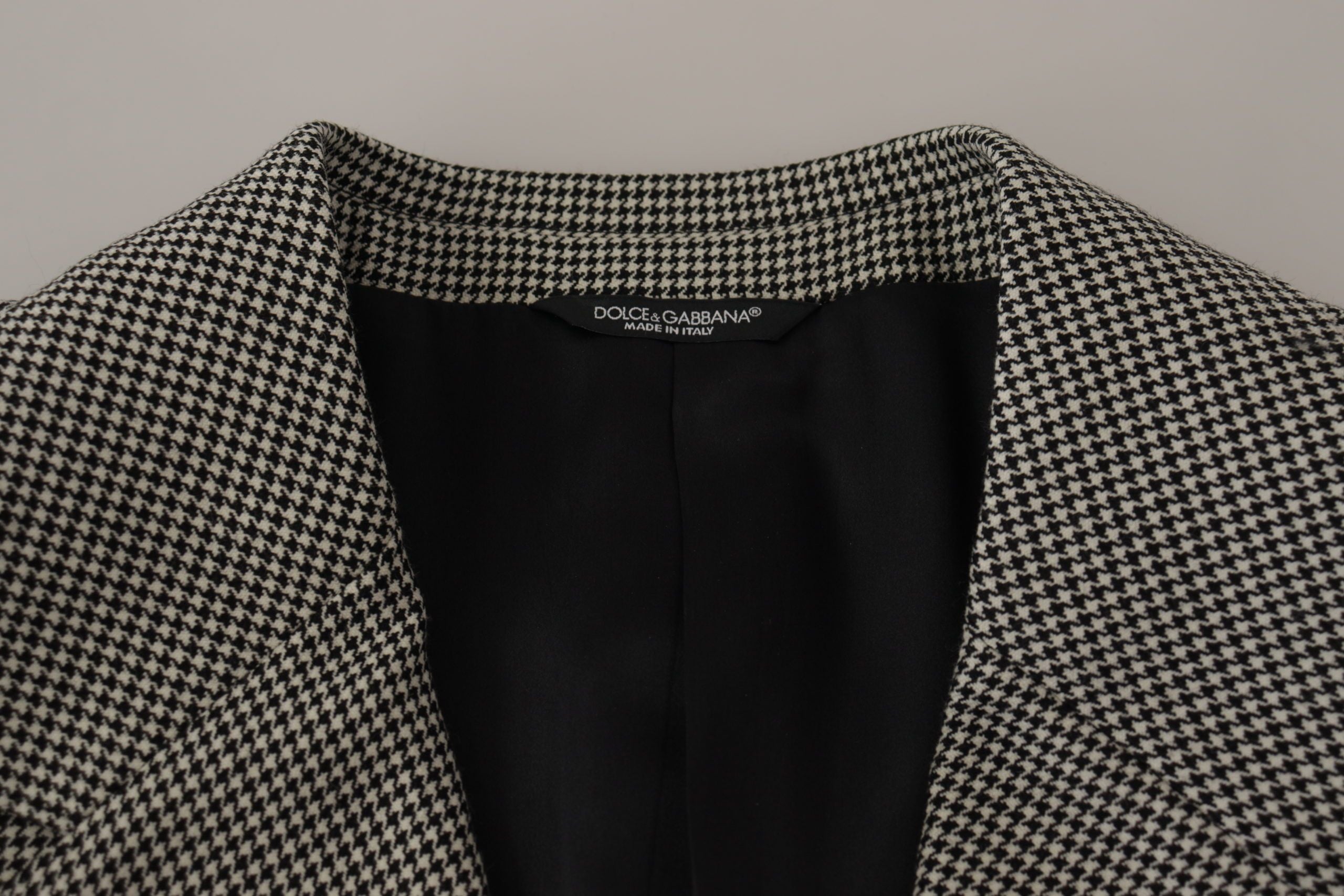 Dolce & Gabbana Grau kariertes Sakko Blazer Einreiher