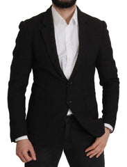 Dolce & Gabbana Zwarte Single Breasted Jas Heren Blazer