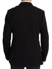 Dolce & Gabbana Zwart Wollen Single-Breasted Jas Blazer