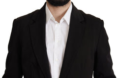 Dolce & Gabbana Zwart Wollen Single-Breasted Jas Blazer