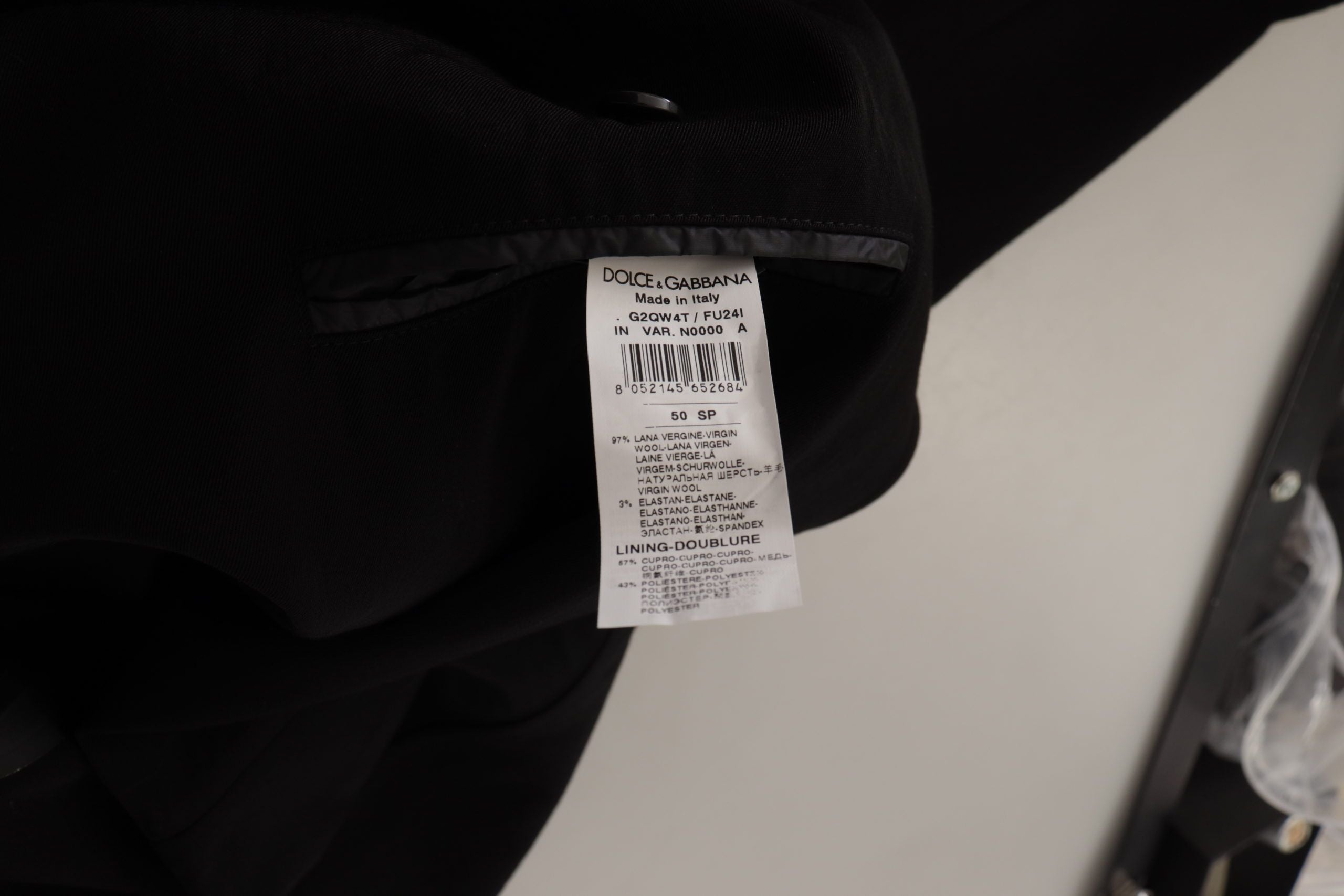 Dolce & Gabbana Zwart Wollen Single-Breasted Jas Blazer