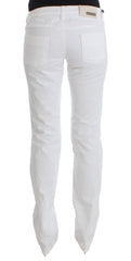 Costume National Witte Katoenen Slim Fit Denim Bootcut Jeans
