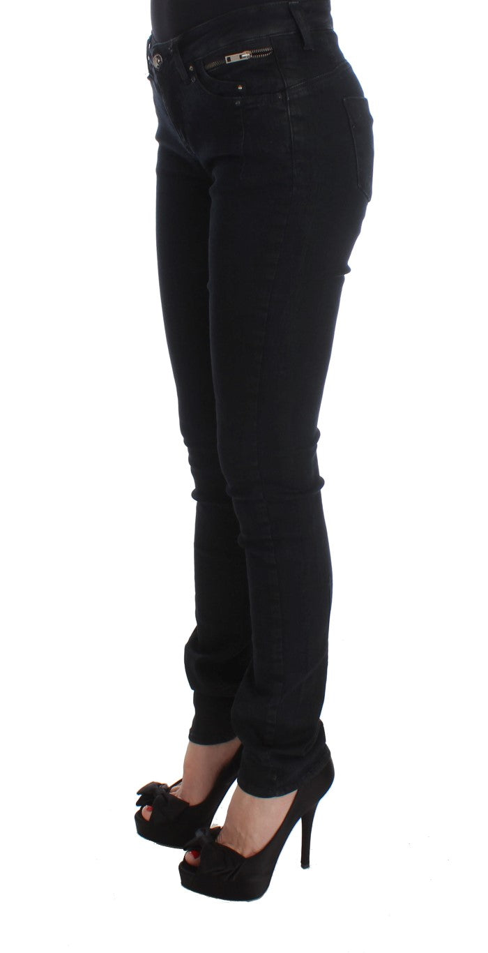 Costume National Schwarze schmale Jeans aus Baumwolle