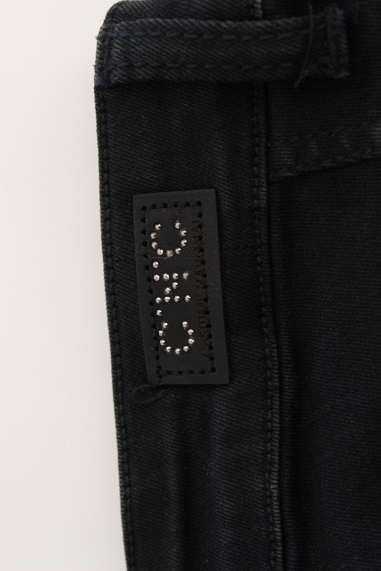 Costume National Schwarze schmale Jeans aus Baumwolle