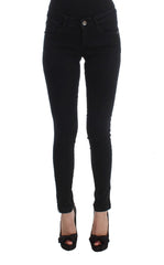 Costume National Zwarte Slim Fit spijkerbroek van katoen