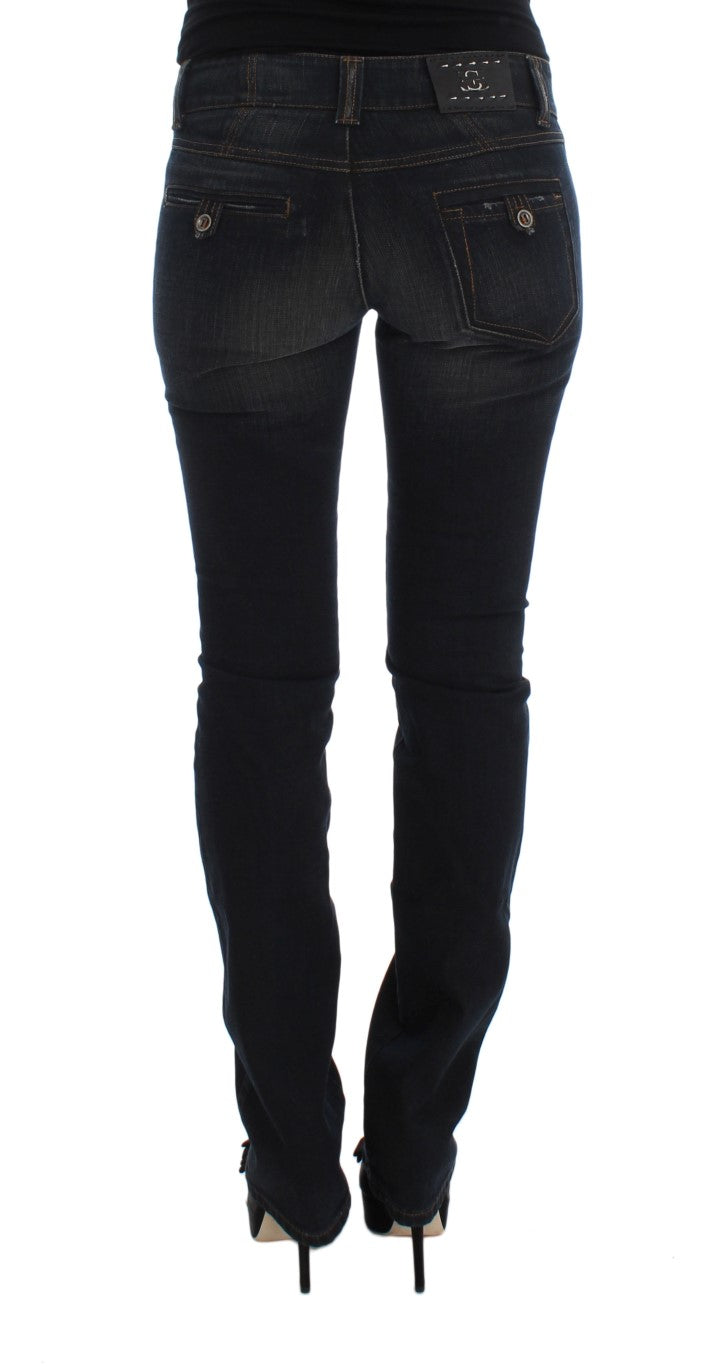 Ermanno Scervino Blue Wash Baumwoll-Slim-Fit-Jeans