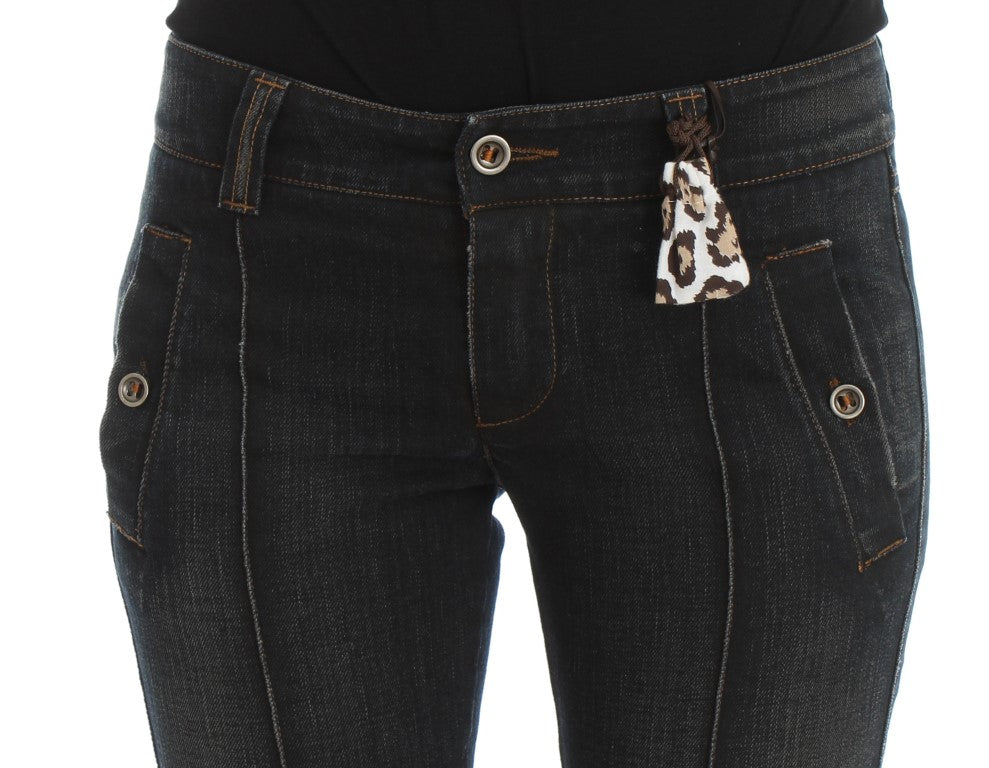 Ermanno Scervino Blue Wash Baumwoll-Slim-Fit-Jeans