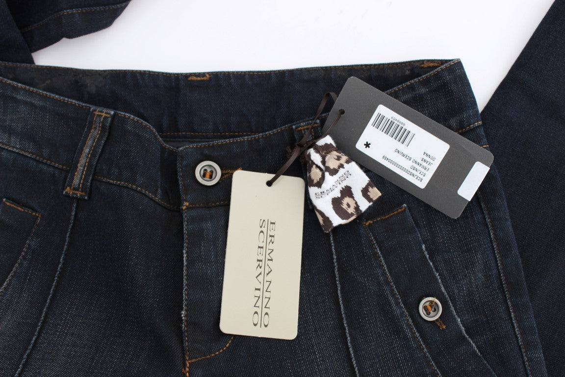 Ermanno Scervino Blue Wash Baumwoll-Slim-Fit-Jeans