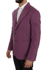 Dolce & Gabbana Paars Kasjmier Slim Fit Blazer Jasje